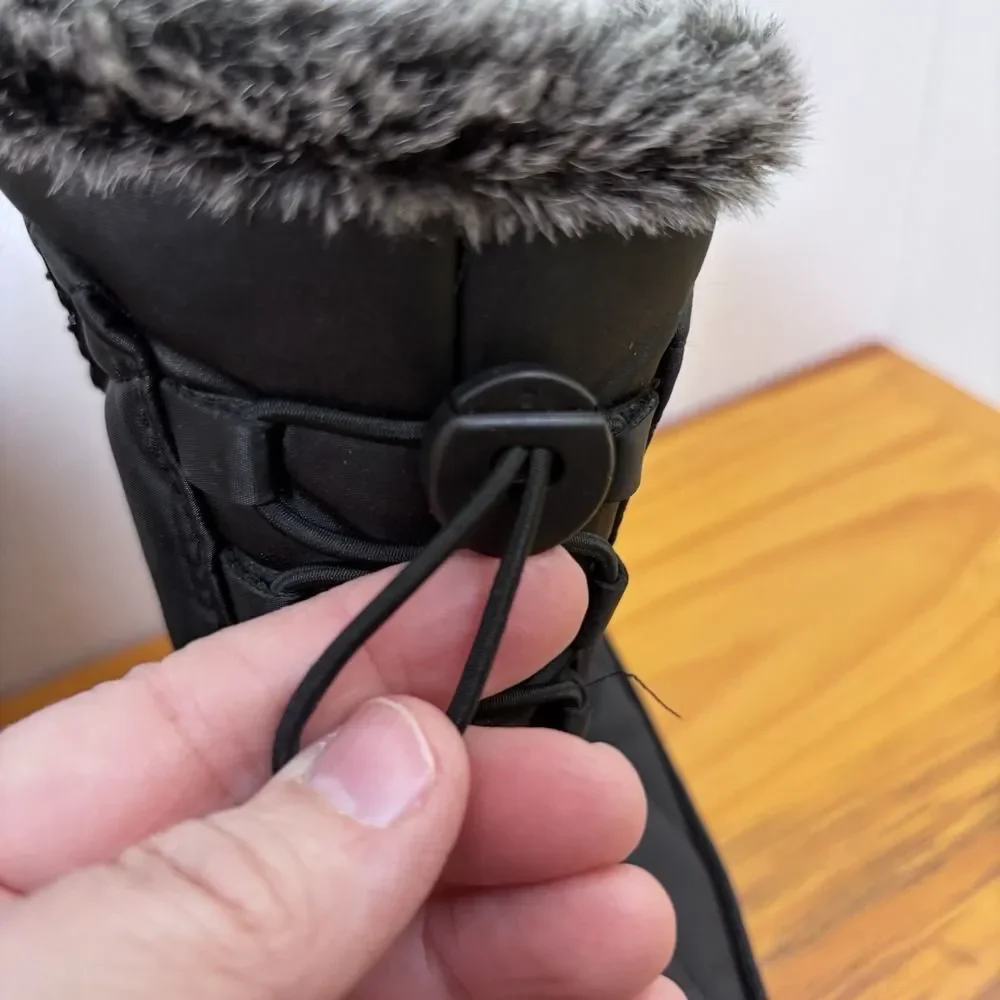 Totes‎ Eve Fur Lined Women's 6M Snow Boots Waterproof All Weather Winter Black